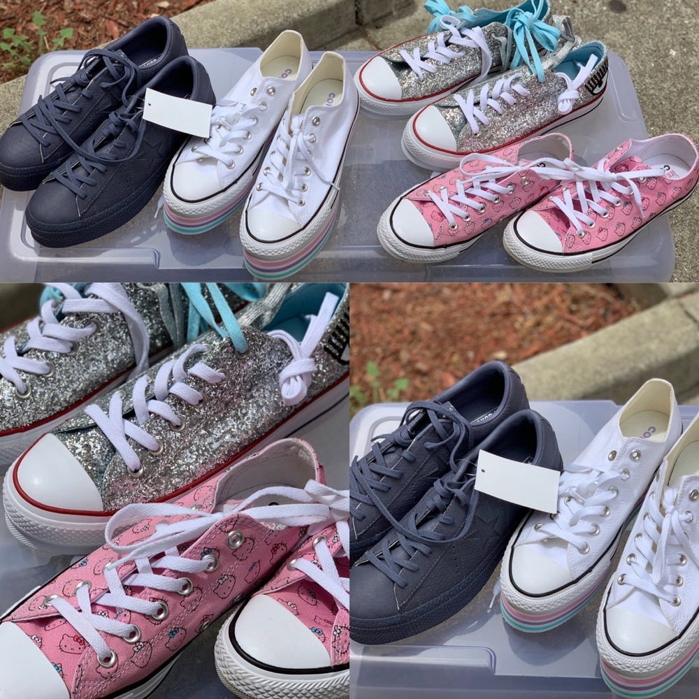 Brand new some worn 1x converse I will make a post
